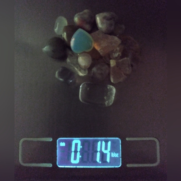 ☯️ Ammonite Shell BowL ✨CrAZy AGaTe MiNi PuFF Heart ✨Selenite ChiP CRYSTAL BoWL - Picture 6 of 10